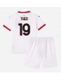 AC Milan Theo Hernandez #19 Venkovní dres pro děti 2024-25 Krátký Rukáv (+ trenýrky)